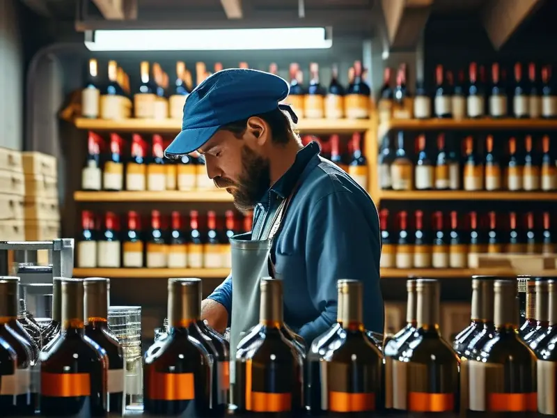 贴牌酒生产车间实景图