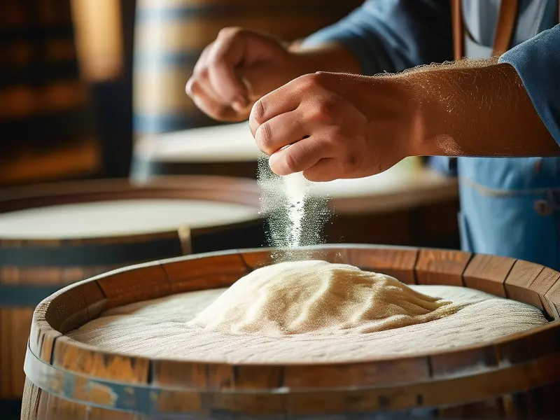酿酒师使用酒曲进行发酵的详细过程