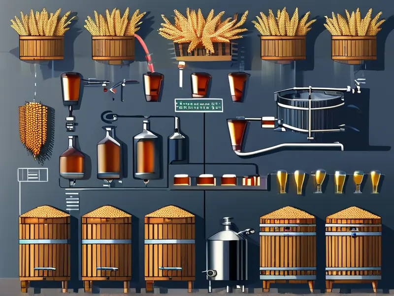 高粱酿酒工艺流程实拍图