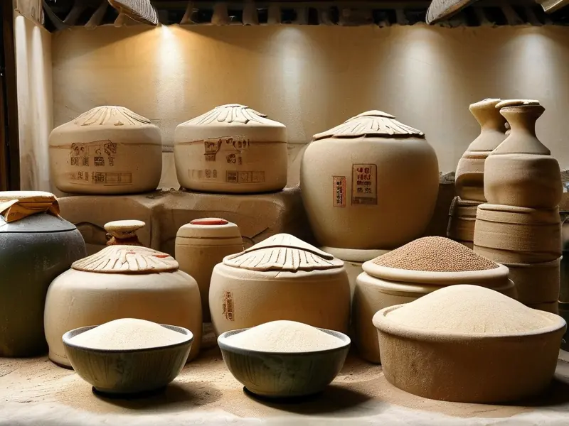 白酒酒曲制作过程展示