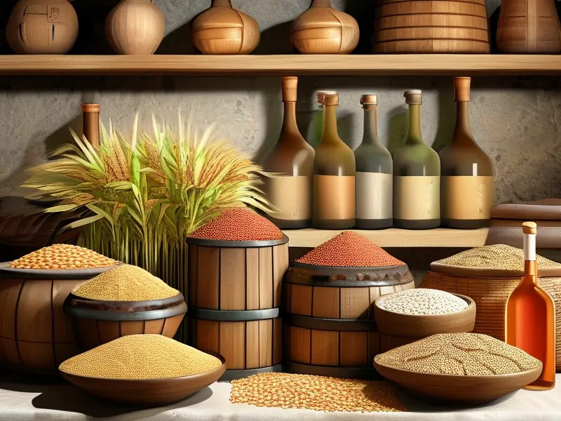白酒酿造原料种类展示
