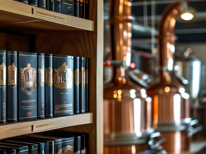 白酒生产技术书籍与酿酒设备实景展示