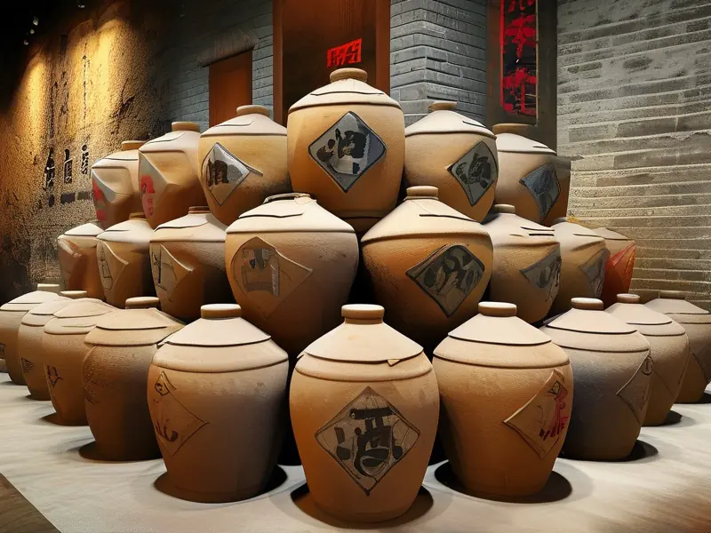白酒做旧工艺与传统酒坛展示