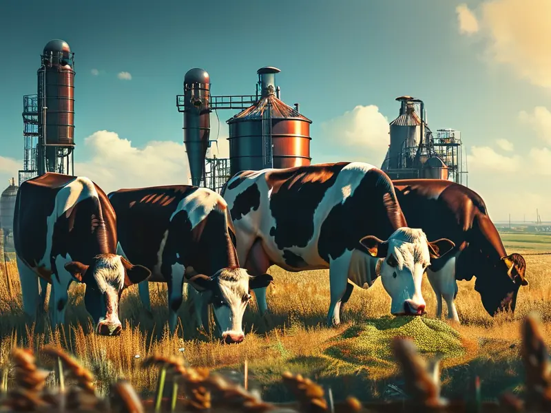 白酒糟养牛技术实践场景