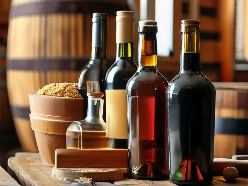 常见的酿造酒种类展示