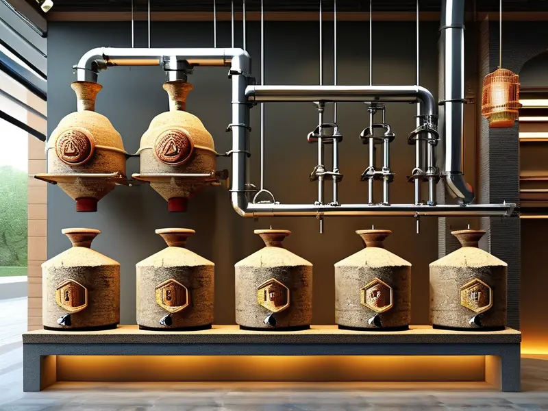 纯粮酿造白酒工艺流程展示