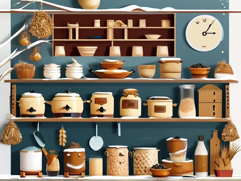 冬天甜酒制作过程实拍图