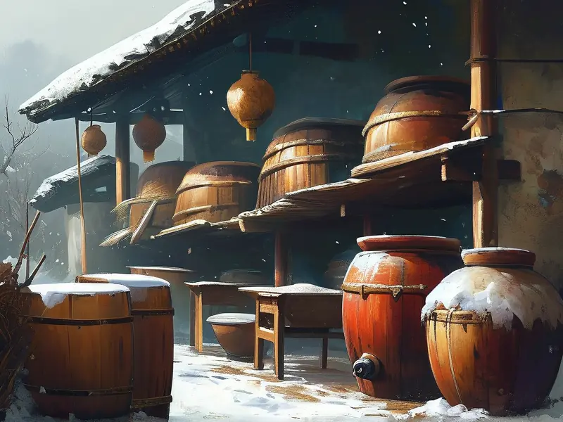 丰景冬酿酒传统酿造工艺展示