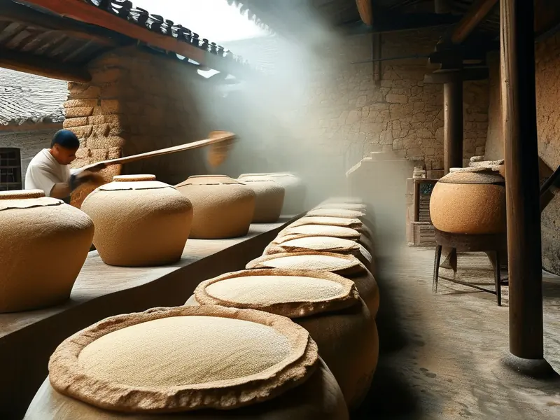 麸曲白酒酿造工艺核心步骤实景展示