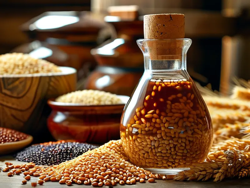 高粱与玉米大米混合酿酒原料配比示意图