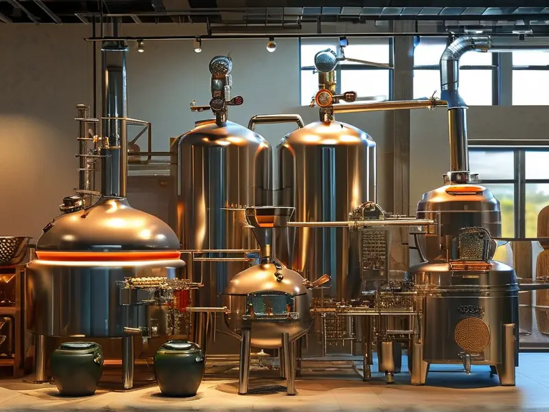 高粱酒酿造设备展示