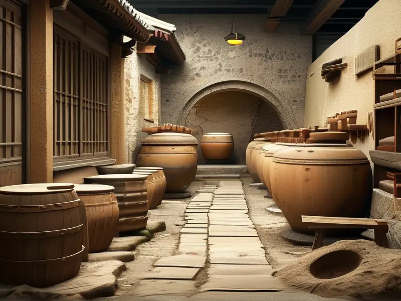 传统官酿白酒制作工艺展示图