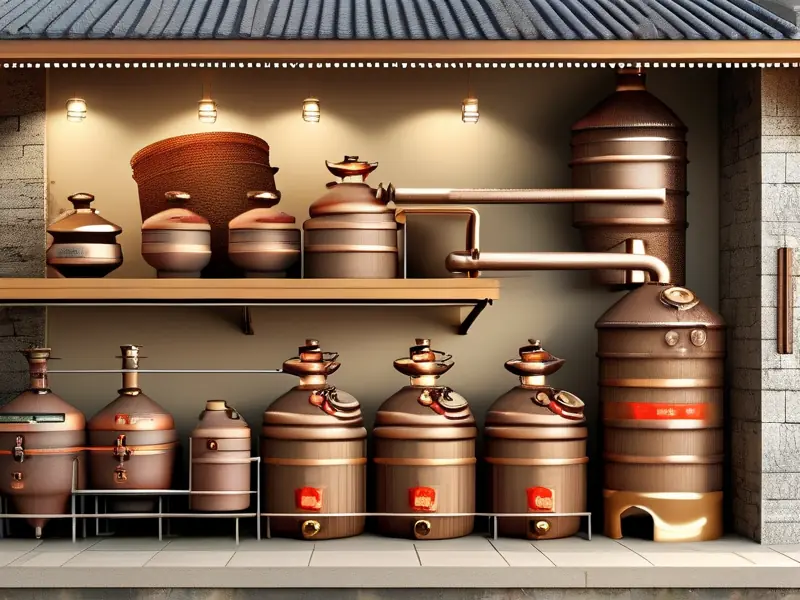 酱香白酒制作工艺流程示意图