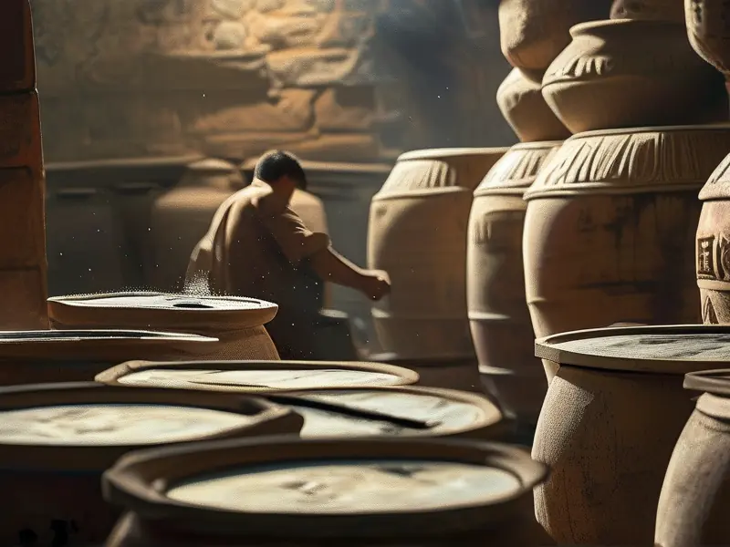 口子窖酒传统酿造工艺现场展示