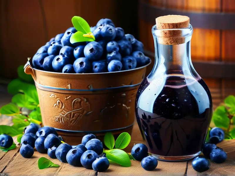 家庭自酿蓝莓酒全过程展示