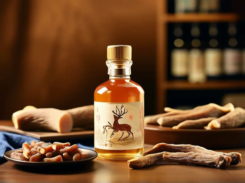 鹿鞭鹿筋酒成品展示