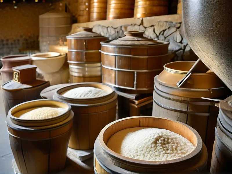 传统糯米酒酿造过程图解