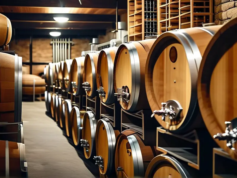 多种材质酿酒发酵桶展示