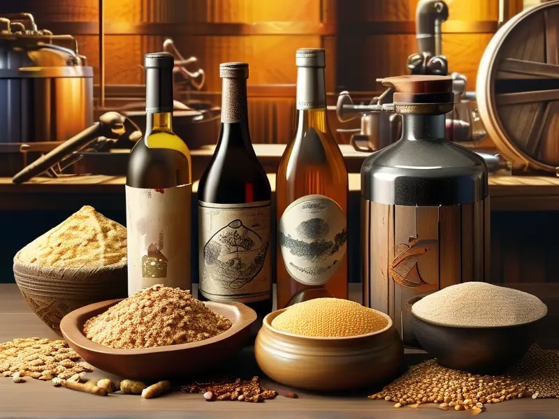 常见酿酒酒曲类型对比展示