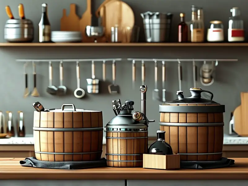 家庭酿酒器材套装展示图