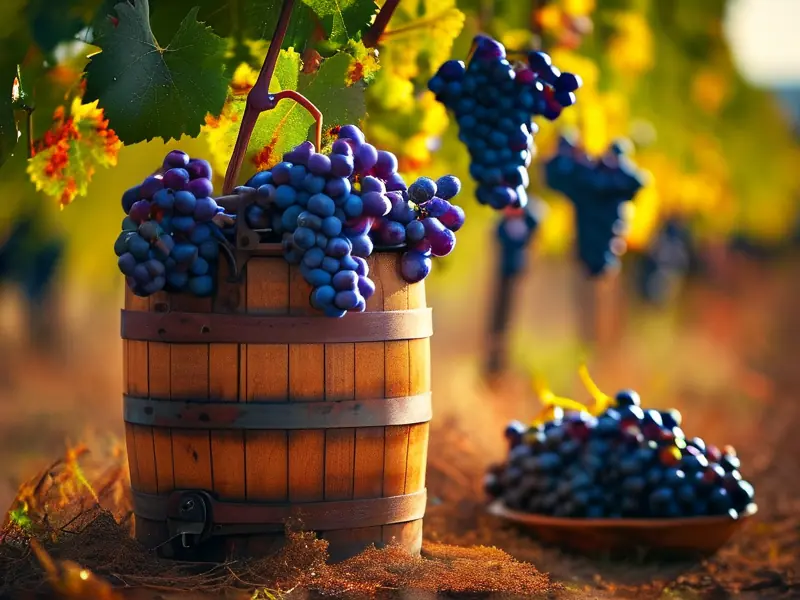 葡萄酒酿酒过程实拍图展示从采摘到发酵的完整流程