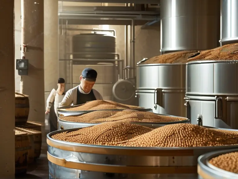 清香型白酒酿造车间工作现场展示