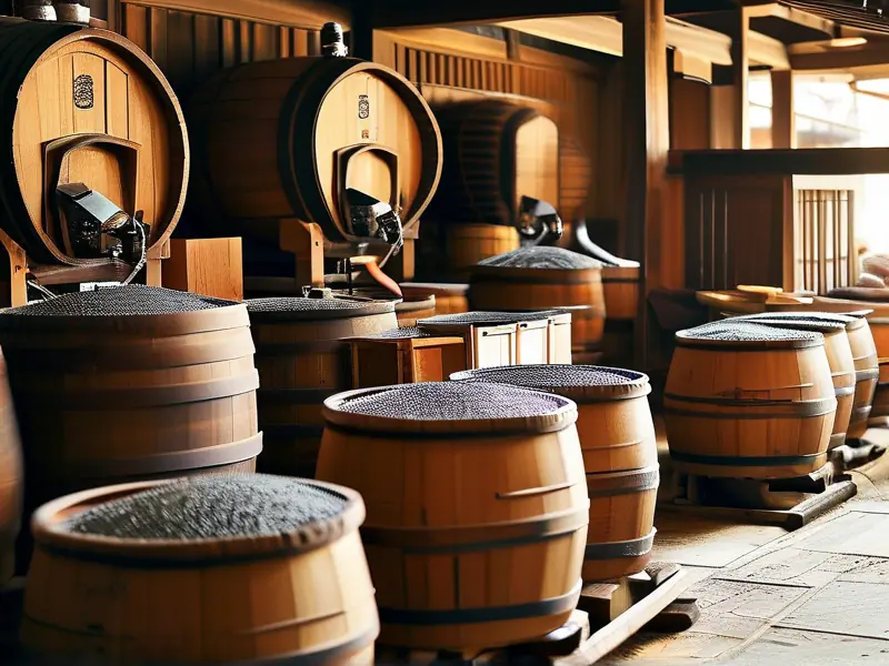 日本酒传统酿造工艺实景演示