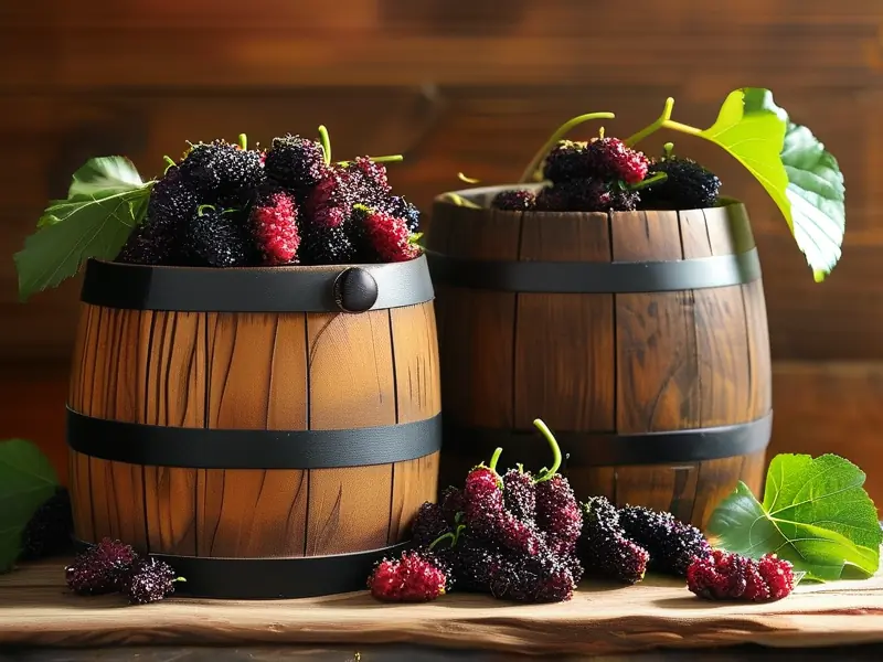 桑葚酒制作工艺展示图