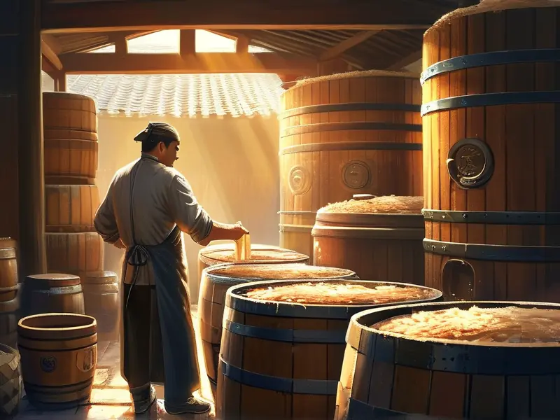 中国传统酿酒工艺现场展示