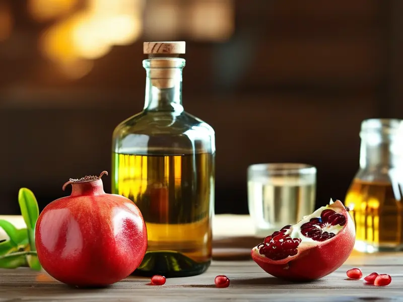 石榴泡酒制作材料与工具展示