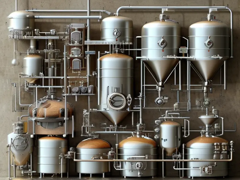 熟料液态酿酒设备及操作流程示意图