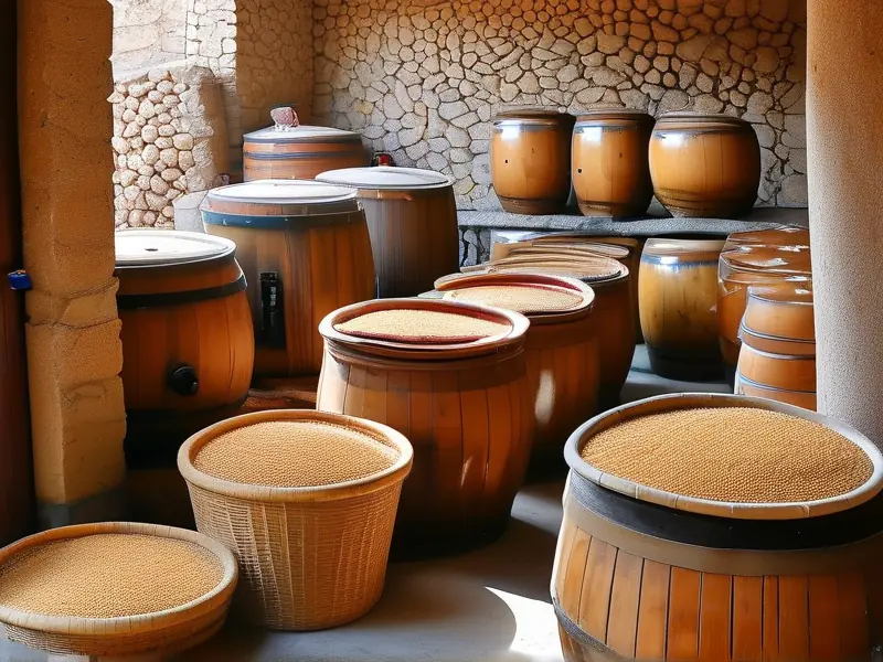 黍米酒酿造过程展示