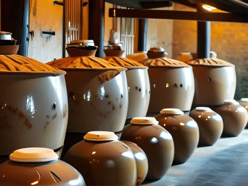 甜白酒传统发酵工艺流程示意图