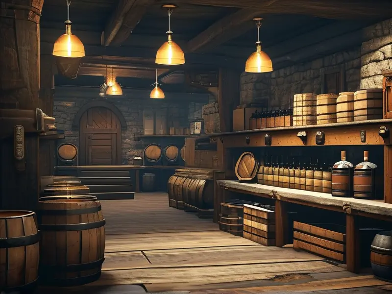 巫师3酿酒厂操作界面及酿酒流程示意图