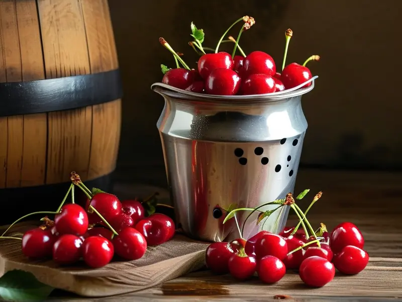 小樱桃酿酒制作过程展示