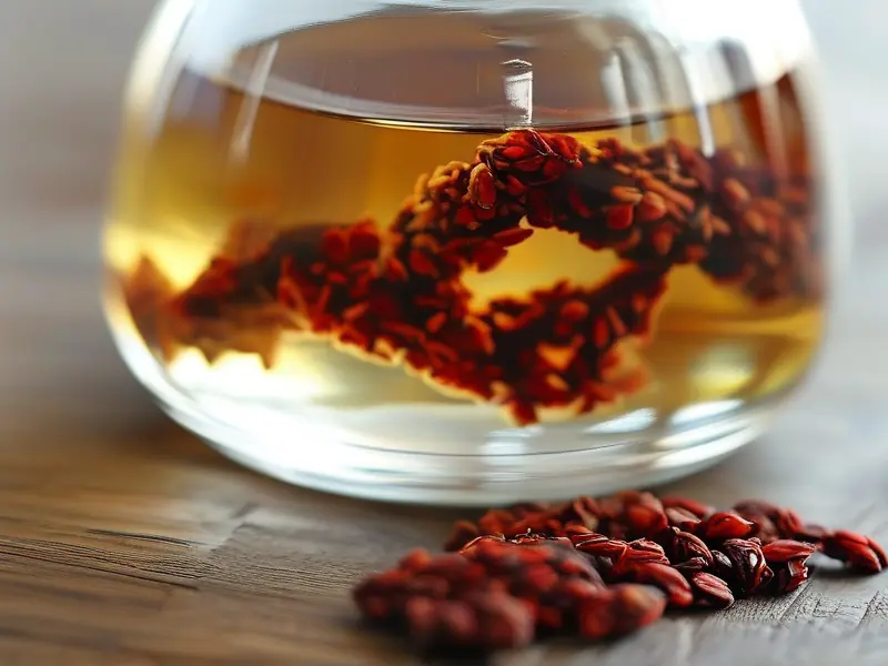 血藤泡酒原料与浸泡过程实拍图