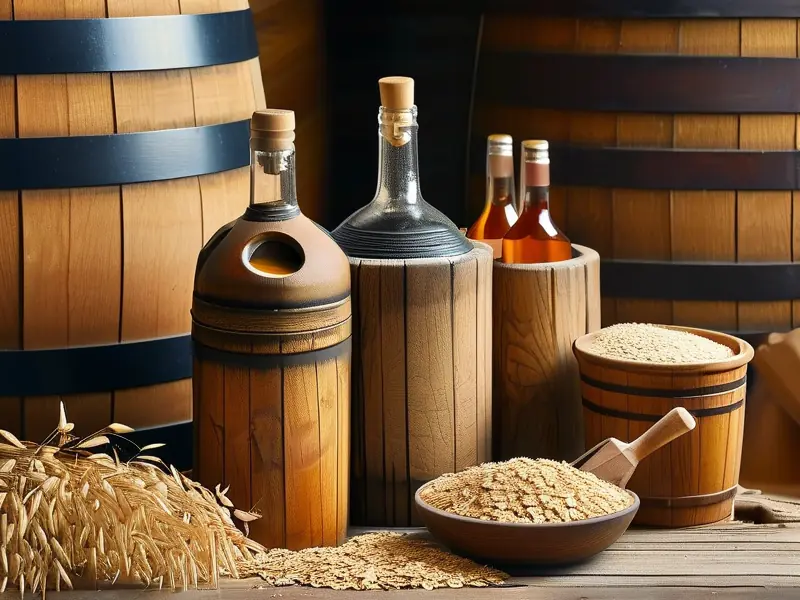 燕麦酿酒工艺流程展示图