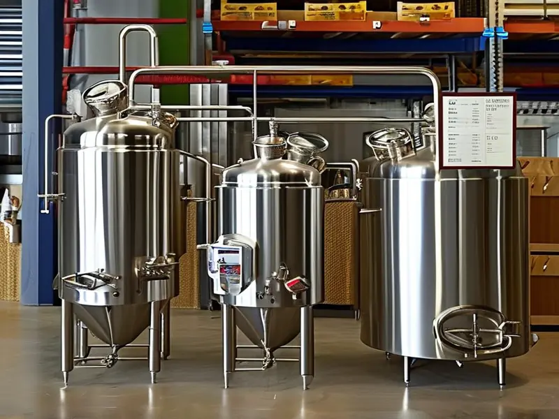 一本酿酒设备实物展示与价格参数对比