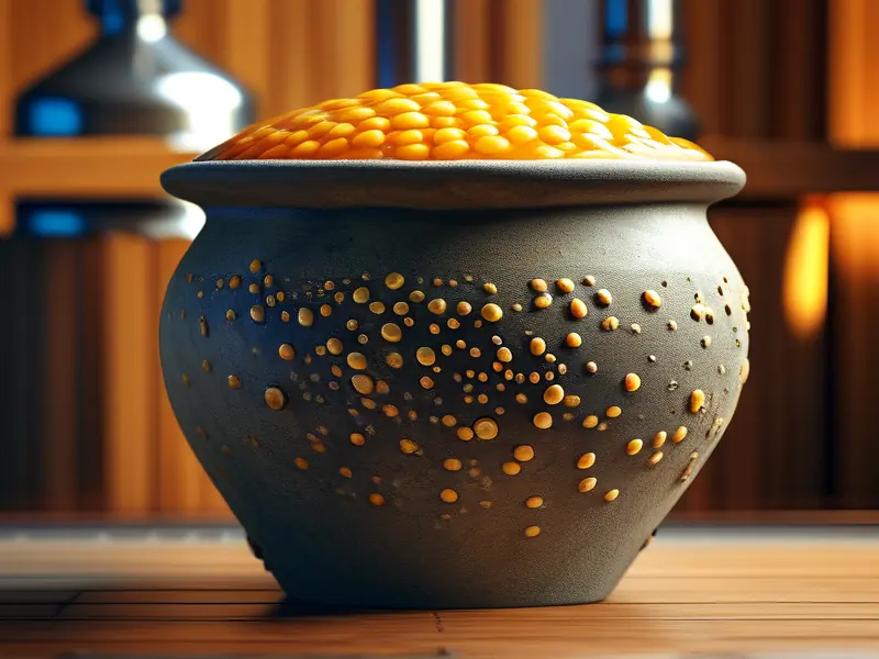 玉米固态酒发酵过程实拍图