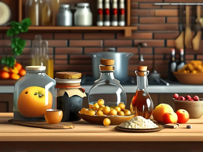 家庭酿酒工具和原料展示