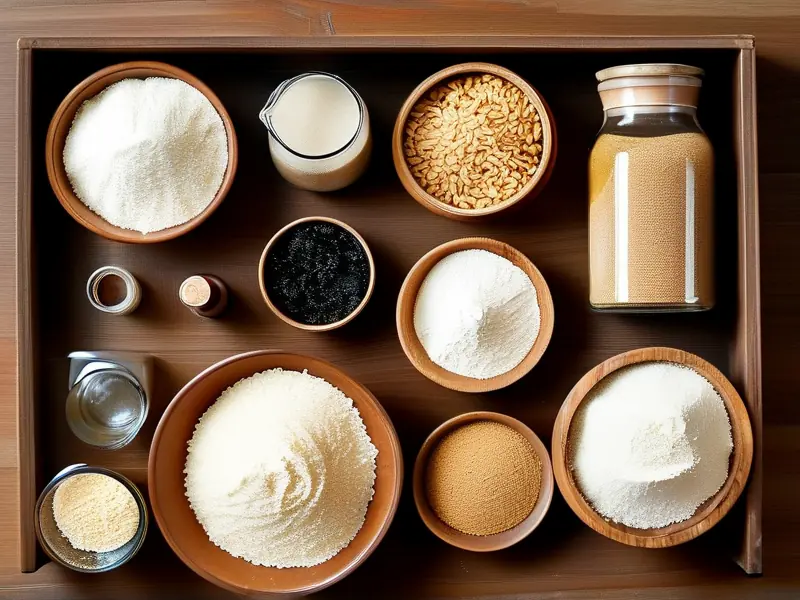 自制酒曲材料与制作步骤展示