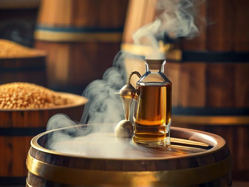 传统蒸馏设备工作流程实拍图