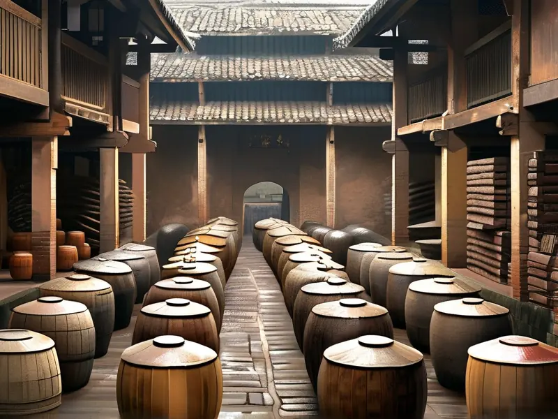 泸州原酒基地传统酿造工艺实景展示