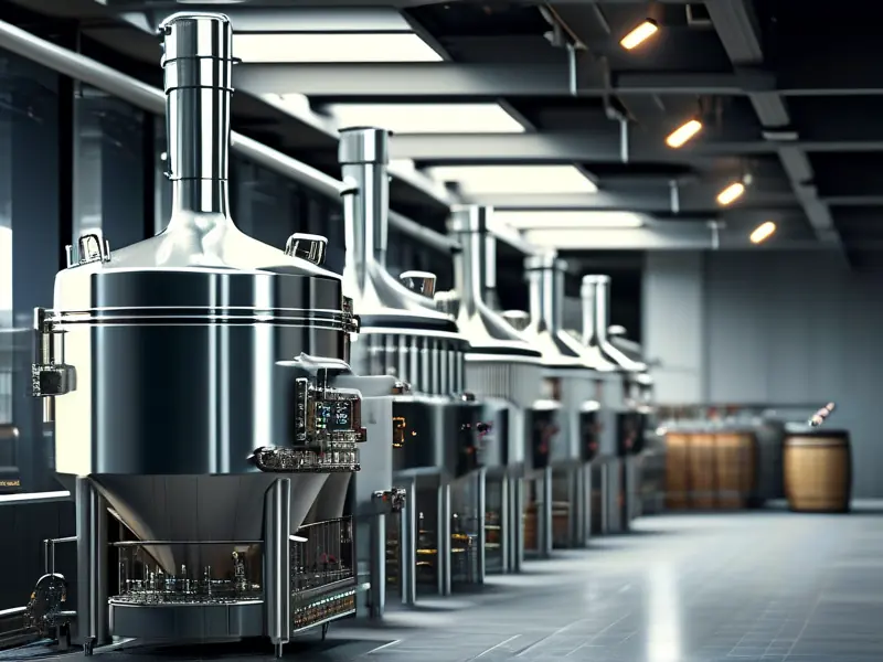 自动化白酒酿酒设备工作场景