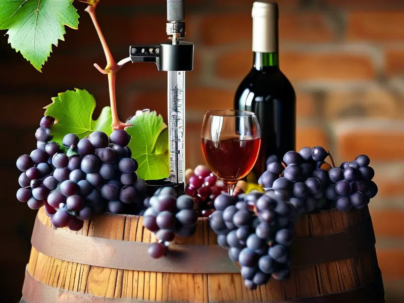 家庭自酿葡萄酒酒精含量测量实拍图