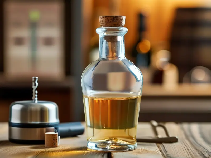 科学储存自酿白酒的实景示意图