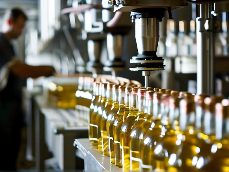 白酒灌装生产线操作现场