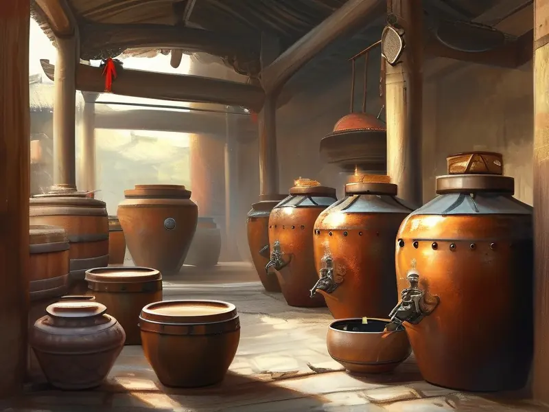 中国传统白酒酿造工艺流程展示