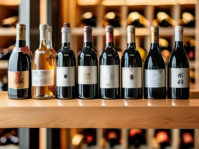 不同年份白酒对比陈列展示图