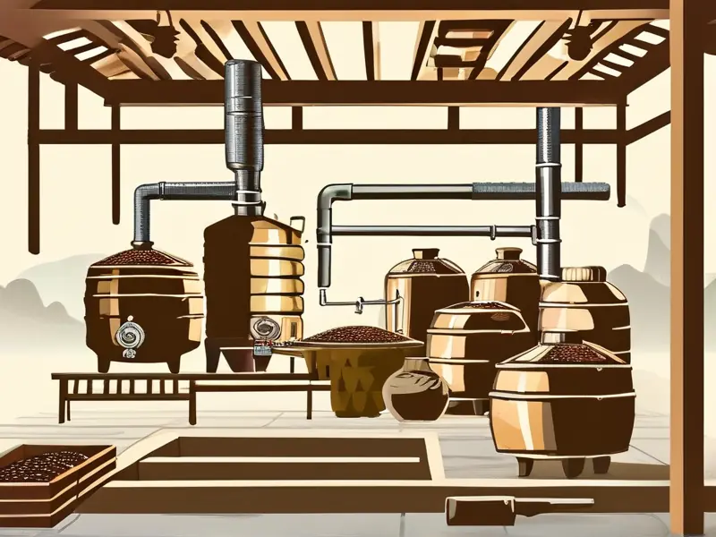 白酒传统酿造工艺流程详解图